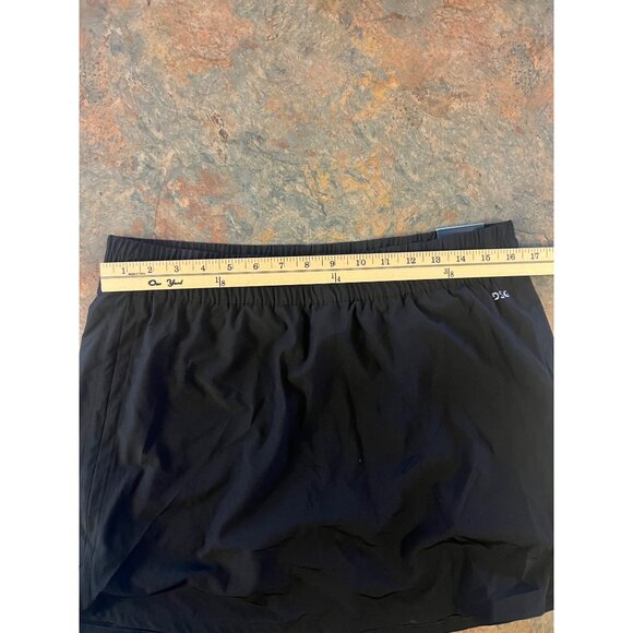 DSG Womens Large Moisture Wicking Stride‎ Skort - Pure Black - Picture 3 of 9
